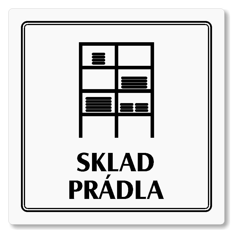 Sklad prádla, 118x118mm, bílá, Utah